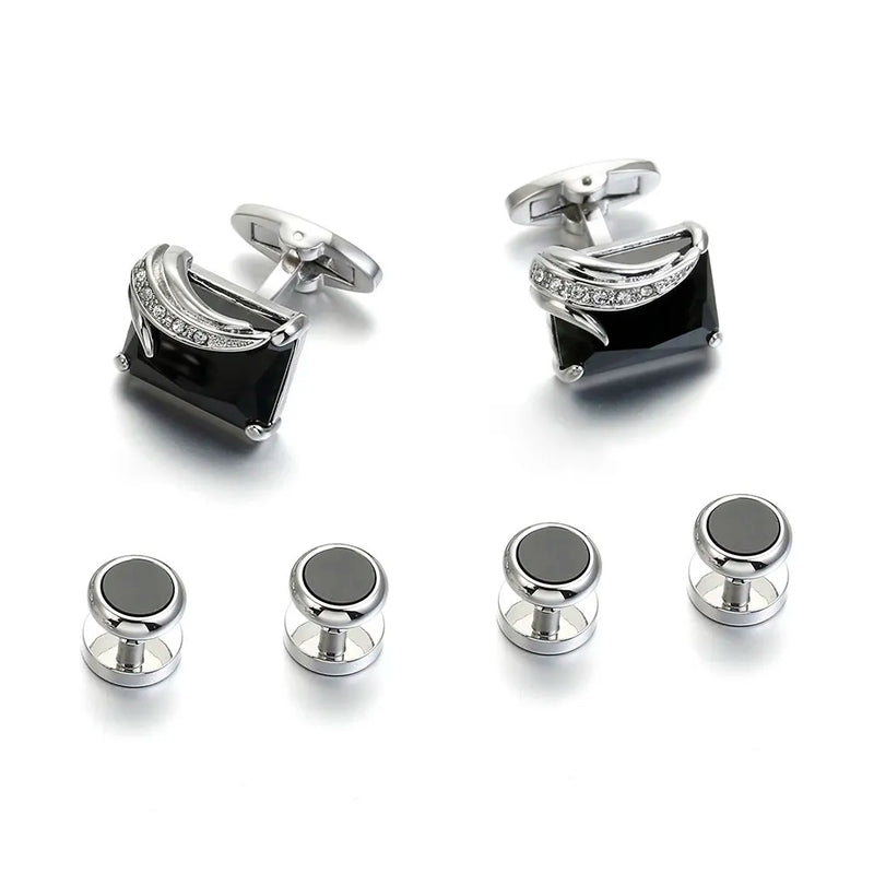 Cufflinks Studs 6PCS Set Gemelos Button Links Tuxedo Collar St