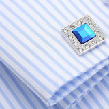 Crystal Cufflinks Top Party Wedding Shirt Gemelos Jewelry Button 141