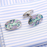 Wedding Suit Shirt Cufflinks Gemelos Flower Cuff links