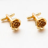 High Bonito Gemelos Gold-color Rose Cuff links 717