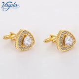 Crystal Cufflinks Wedding Suit Shirt Gemelos Men Jewelry Button
