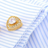 Crystal Cufflinks Wedding Suit Shirt Gemelos Men Jewelry Button