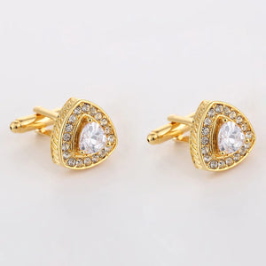 Crystal Cufflinks Wedding Suit Shirt Gemelos Men Jewelry Button