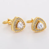 Crystal Cufflinks Wedding Suit Shirt Gemelos Men Jewelry Button