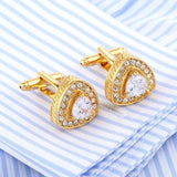 Crystal Cufflinks Wedding Suit Shirt Gemelos Men Jewelry Button
