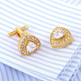Crystal Cufflinks Wedding Suit Shirt Gemelos Men Jewelry Button