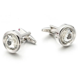 Crystal Cufflinks Party Wedding Suit Shirt Gemelos Button
