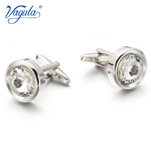Crystal Cufflinks Party Wedding Suit Shirt Gemelos Button