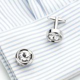 Crystal Cufflinks Party Wedding Suit Shirt Gemelos Button