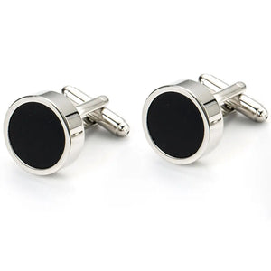 Classic Silver-color Men's Cufflink Wedding Suit Shirt Buttons 10122