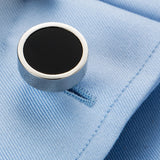 Classic Silver-color Men's Cufflink Wedding Suit Shirt Buttons 10122