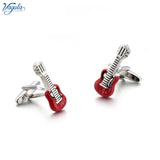 French Shirt Gemelos Guitar Cufflink Men Jewelry Cuff links 782