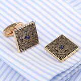 Crystal Rose Cufflinks Wedding Suit Shirt Buttons Gemelos