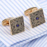 Crystal Rose Cufflinks Wedding Suit Shirt Buttons Gemelos