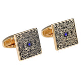 Crystal Rose Cufflinks Wedding Suit Shirt Buttons Gemelos