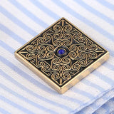 Crystal Rose Cufflinks Wedding Suit Shirt Buttons Gemelos