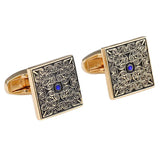 Crystal Rose Cufflinks Wedding Suit Shirt Buttons Gemelos