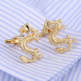 Dragon Cufflinks Wedding Suit Shirt Buttons Gemelos High Cuff links