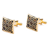 Stylish Check Cufflinks Gemelos Wedding Suit Shirt Buttons 10128