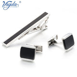 Men's Classic Cufflinks Tie Clip Set Necktie Tie Bar Clasp
