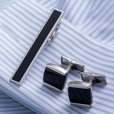 Men's Classic Cufflinks Tie Clip Set Necktie Tie Bar Clasp