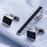 Men's Classic Cufflinks Tie Clip Set Necktie Tie Bar Clasp