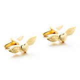 Love heart Angle Wing-design Cuff links 241