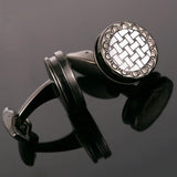 Round Cufflinks Wedding Gift Suit Shirt Buttons Cuff links Top