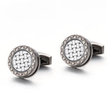 Round Cufflinks Wedding Gift Suit Shirt Buttons Cuff links Top