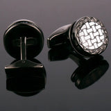 Round Cufflinks Wedding Gift Suit Shirt Buttons Cuff links Top