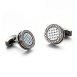 Round Cufflinks Wedding Gift Suit Shirt Buttons Cuff links Top
