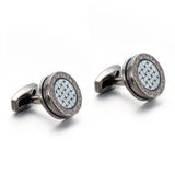 Round Cufflinks Wedding Gift Suit Shirt Buttons Cuff links Top