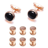 Shirt Cufflink Stud Tuxedo Collar Stud 8pcs Set Bonito Gemelos S30