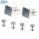 Spinki Cufflinks Studs Set Gemelos Tuxedo Collar Stud Set