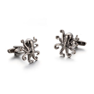 Stylish Octopus Cufflinks Metal Gemelos 785