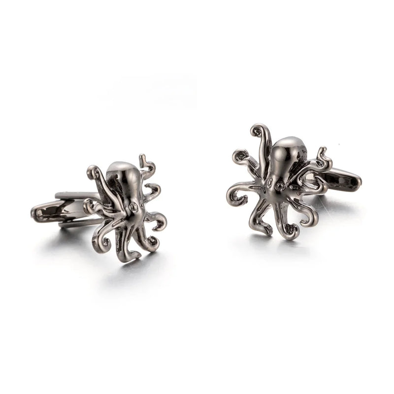 Stylish Octopus Cufflinks Metal Gemelos 785