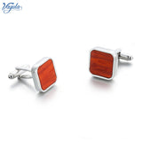 Wood Cufflinks Gemelos Button Wedding Gift