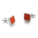 Wood Cufflinks Gemelos Button Wedding Gift
