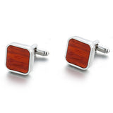 Wood Cufflinks Gemelos Button Wedding Gift