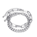 Punk Vintage Silver Chain Anklets for Women