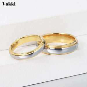 6mm Tungsten Carbide Ring Domed Polished Step Wedding Band