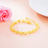 24K Copper Charm Bracelets for Women
