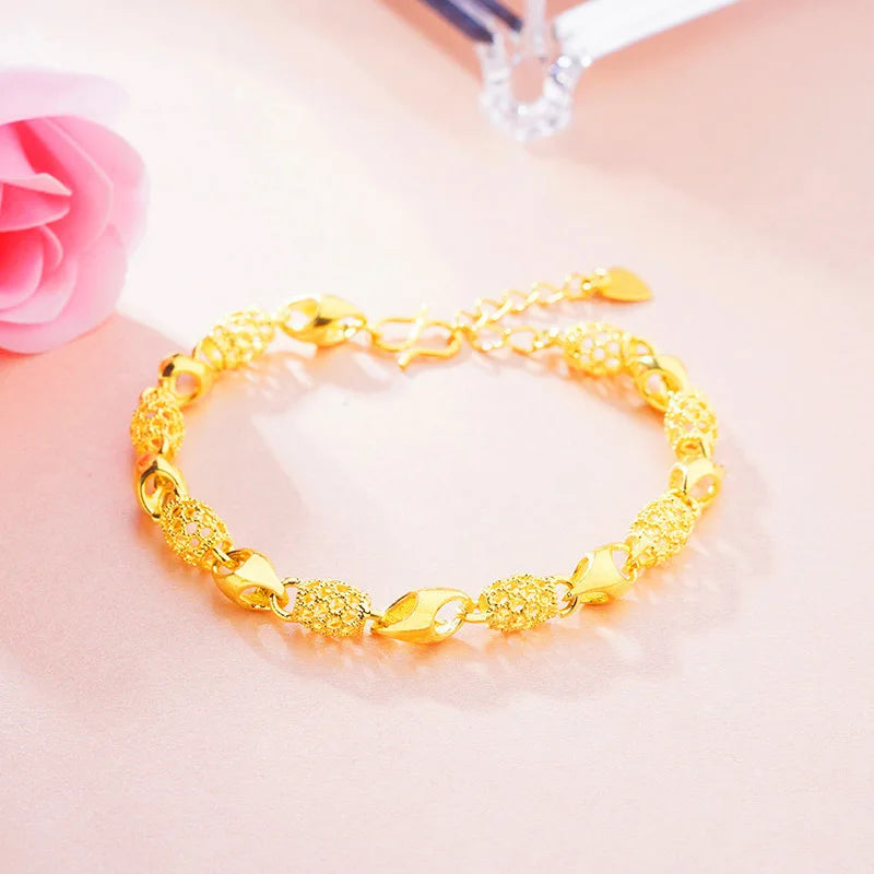 24K Copper Charm Bracelets for Women