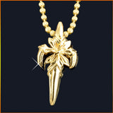 Couple Cross Pendant Necklace Silver