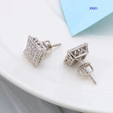 Micro Paved Silver Earrings for Women