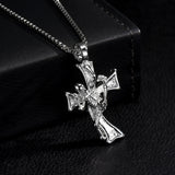 Men's Cross Pendant Brass Necklace Gift For Boyfriend