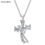 Men's Cross Pendant Brass Necklace Gift For Boyfriend