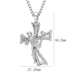 Men's Cross Pendant Brass Necklace Gift For Boyfriend