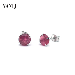 Natural Spinel Earrings Sterling 925 Silver Fine Jewelry Women Lady