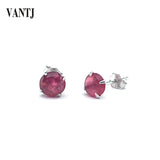 Natural Spinel Earrings Sterling 925 Silver Fine Jewelry Women Lady